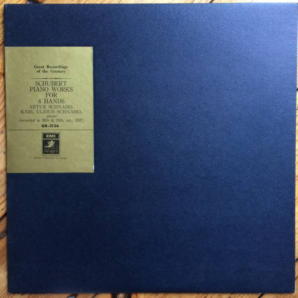 Пластинка ARTUR SCHNABEL "Schubert Piano Works For 4 Hands" (EX LP) 
