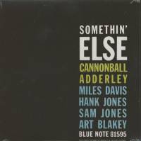 CANNONBALL ADDERLEY, MILES DAVIS, JONES, BLAKEY "Somethin Else" (LP)