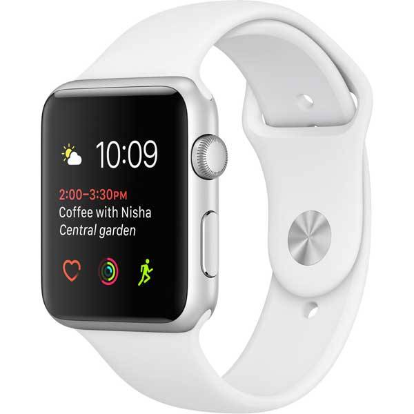 Умные часы Apple Watch Series 1 42mm Silver Aluminum Case with White Sport Band 