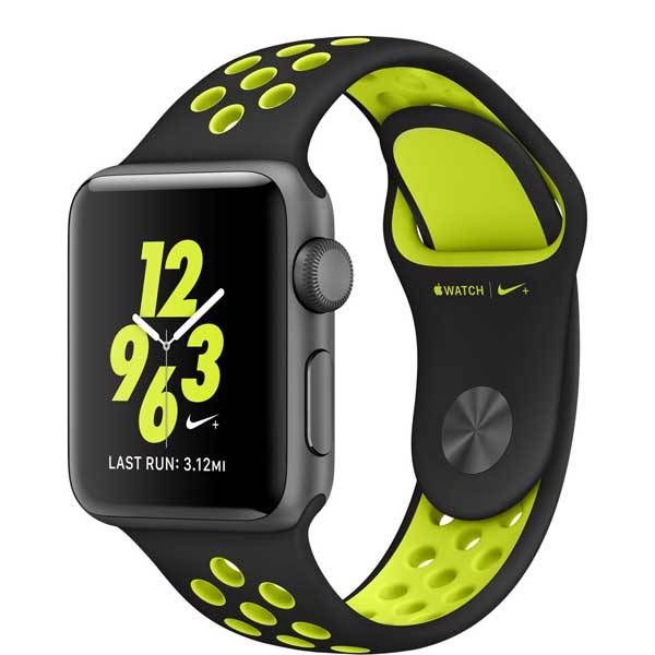 Умные часы Apple Watch Nike+ 38mm Space Gray Aluminum Case with Black/Volt Nike Sport Band 