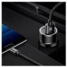 Автомобильная зарядка Baseus Small Screw 3.4A Dual-USB Type-C Car Charging Set TZXLD-B01 
