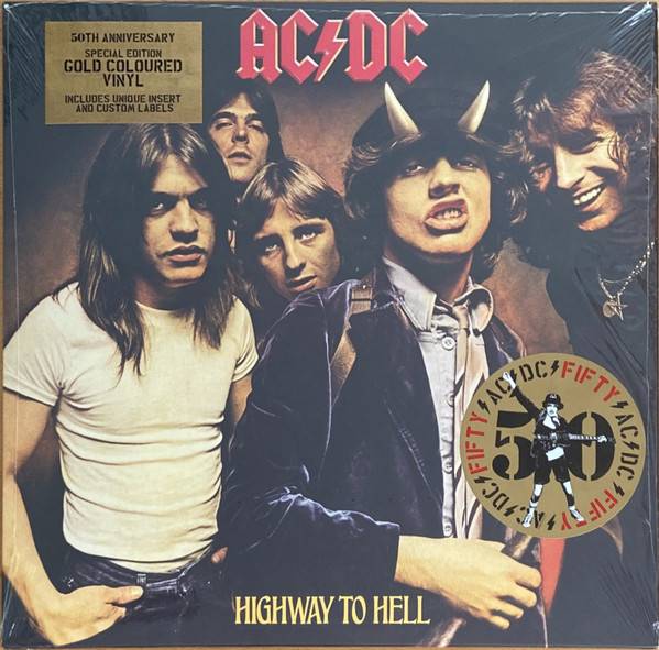 Виниловая пластинка AC/DC "HIGHWAY TO HELL" (50th Anniversary GOLD LP) 