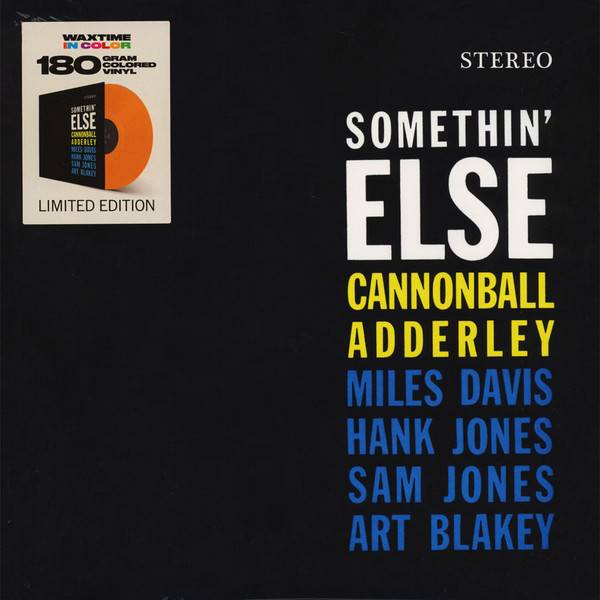 Пластинка CANNONBALL ADDERLEY "Somethin Else" (ORANGE LP) 
