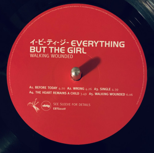 Виниловая пластинка EVERYTHING BUT THE GIRL "Walking Wounded" (HALF SPEED LP) 
