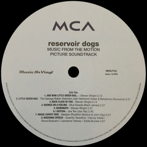 Виниловая пластинка VARIOUS ARTISTS "Reservoir Dogs (Music From The Original Motion Picture Soundtrack" (OST 2LP)