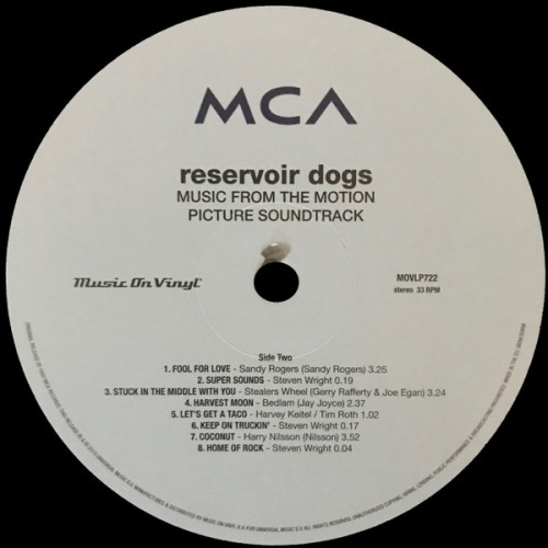 Виниловая пластинка VARIOUS ARTISTS "Reservoir Dogs (Music From The Original Motion Picture Soundtrack" (OST 2LP)
