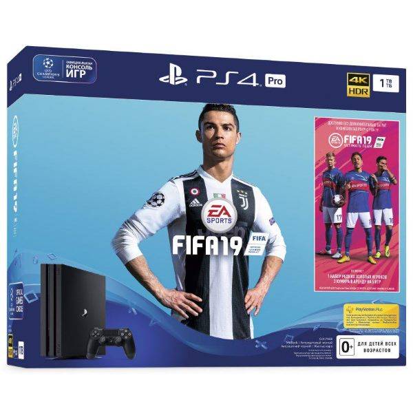 Игровая консоль Sony PlayStation 4 Pro + FIFA 19 