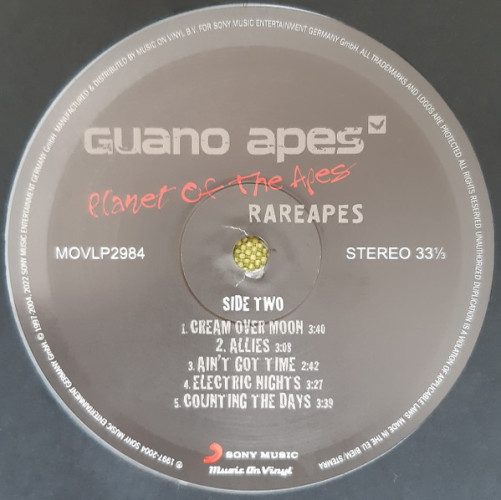 Виниловая пластинка GUANO APES "Planet Of The Apes - Rareapes" (COLORED 2LP) 