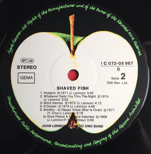 JOHN LENNON / PLASTIC ONO BAND 