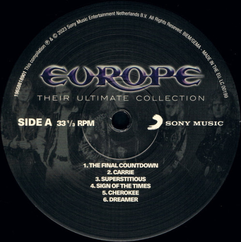 Виниловая пластинка EUROPE "Their Ultimate Collection" (LP)