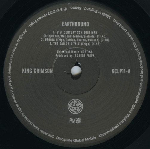 Виниловая пластинка KING CRIMSON "Earthbound" (LP) 