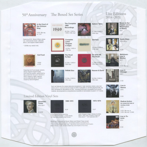 Виниловая пластинка KING CRIMSON "Earthbound" (LP) 