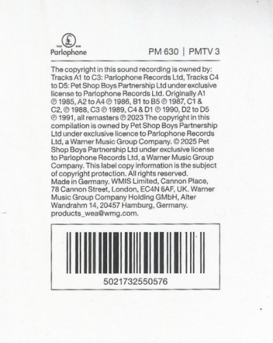 Виниловая пластинка PET SHOP BOYS "Discography (The Complete Singles Collection 1985-1991)" (2LP)