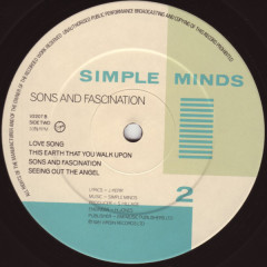 SIMPLE MINDS &quot;Sons And Fascination&quot; (NM LP)