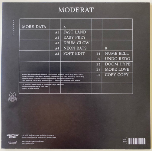 Виниловая пластинка MODERAT "More D4ta" (LP)