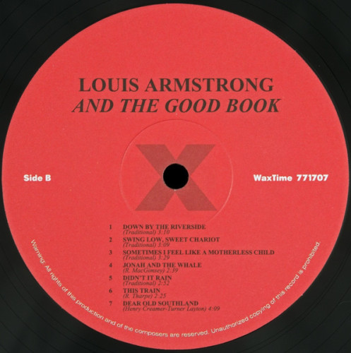 Виниловая пластинка LOUIS ARMSTRONG  "Louis And The Good Book" (LP) 