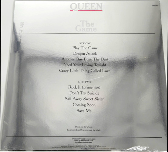 Виниловая пластинка QUEEN "The Game" (SILVER LP)