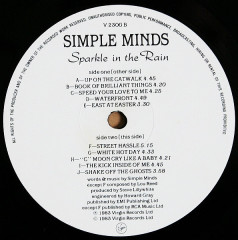 SIMPLE MINDS &quot;Sparkle In The Rain&quot; (NM LP)