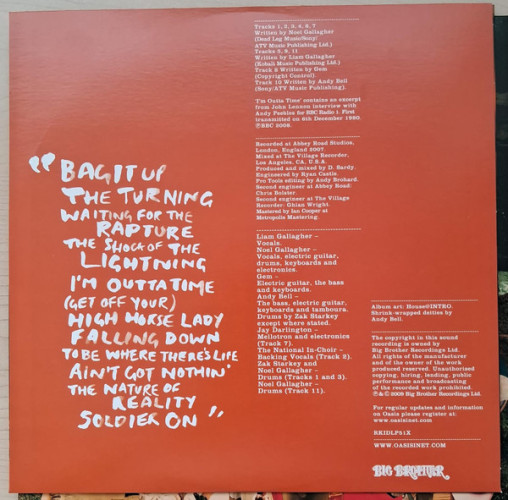 Виниловая пластинка OASIS "Dig Out Your Soul" (2LP)