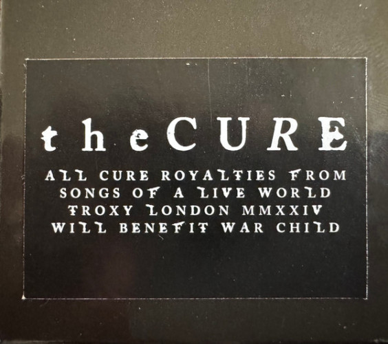 Виниловая пластинка CURE "Songs Of A Live World: Troxy London MMXXIV" (LP)