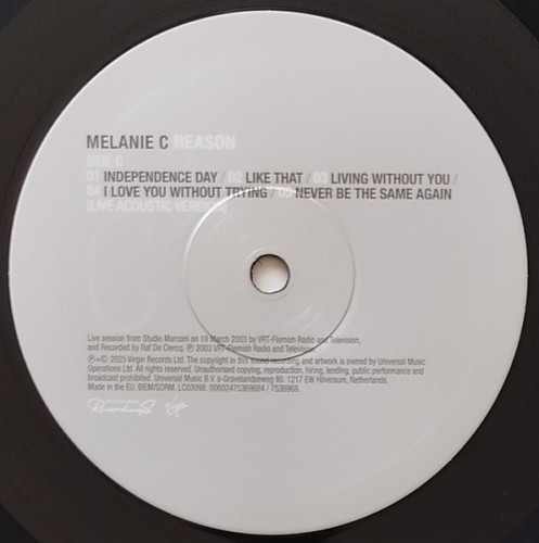 Виниловая пластинка MELANIE C "Reason" (2LP) 