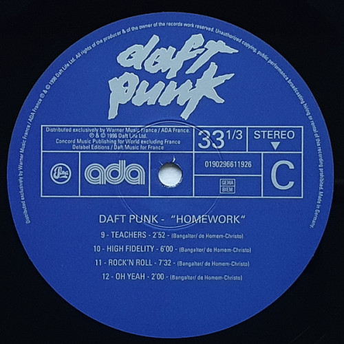 Виниловая пластинка DAFT PUNK "Homework" (2LP) 