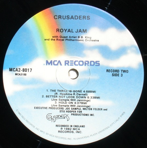 Виниловая пластинка B.B.KING AND CRUSADERS "Royal Jam" (VG/VG 2LP)