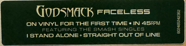 Виниловая пластинка GODSMACK "Faceless" (2LP)