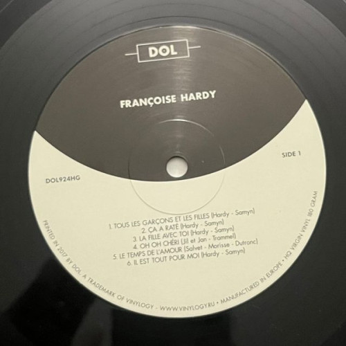 Виниловая пластинка FRANCOISE HARDY "Francoise Hardy" (LP) 