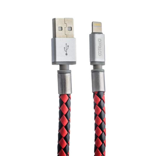 USB дата-кабель-брелок COTEetCI Leather Keychain Cable 8pin CS2126 