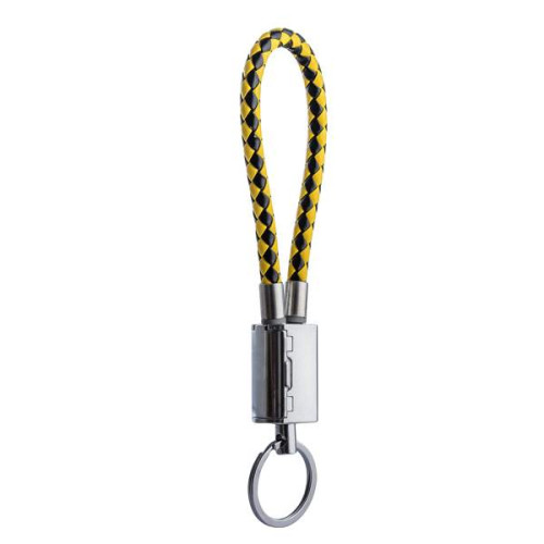 USB дата-кабель-брелок COTEetCI Leather Keychain Cable 8pin CS2126 