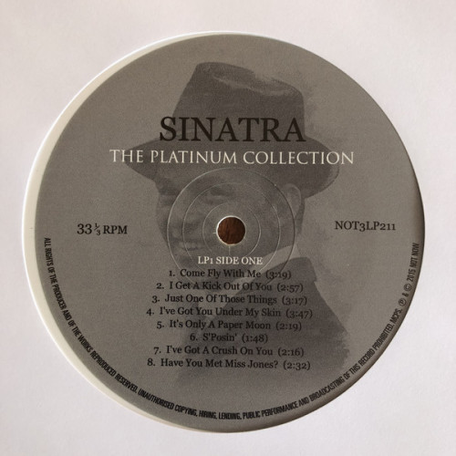 Виниловая пластинка FRANK SINATRA "The Platinum Collection" (NOT3LP211 LP) 