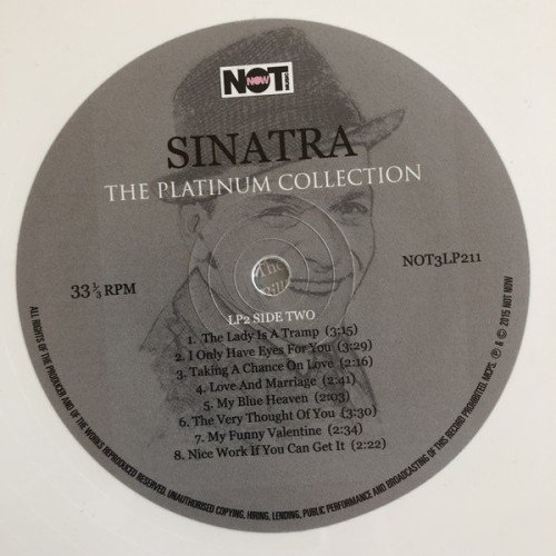 Виниловая пластинка FRANK SINATRA "The Platinum Collection" (NOT3LP211 LP) 