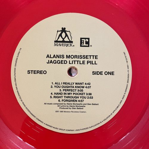 Виниловая пластинка ALANIS MORISSETTE "Jagged Little Pill" (RED LP)