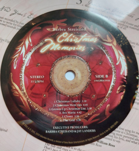 Виниловая пластинка BARBRA STREISAND "Christmas Memories" (RED LP)