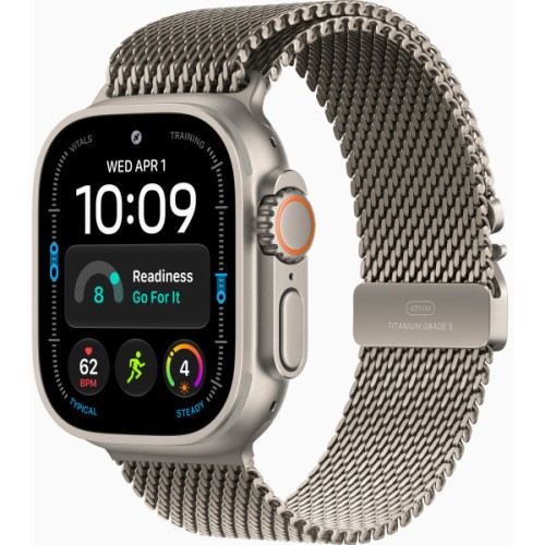 Умнык часы Apple Watch Ultra 4 49mm Natural Titanium Milanese Loop 