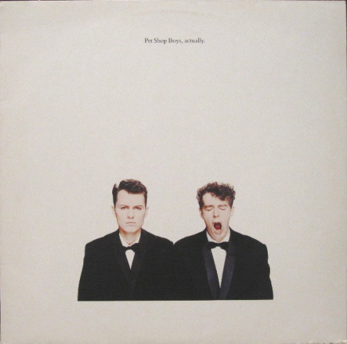 Виниловая пластинка PET SHOP BOYS "Actually" (1987 LP)