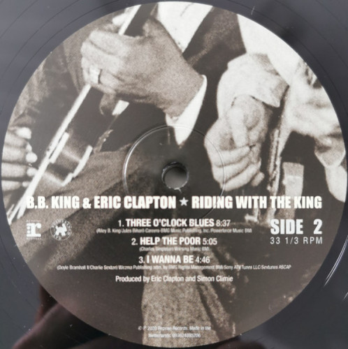 Виниловая пластинка B.B.KING & ERIC CLAPTON "Riding With The King" (2LP) 