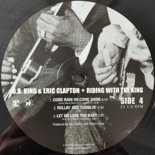 Виниловая пластинка B.B.KING & ERIC CLAPTON "Riding With The King" (2LP) 