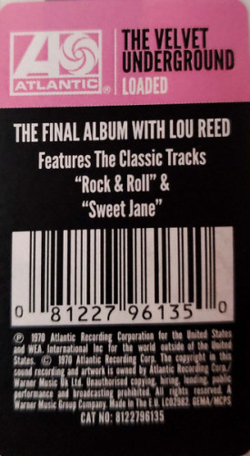 Виниловая пластинка VELVET UNDERGROUND "Loaded" (LP) 