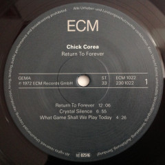 CHICK COREA &quot;Return To Forever&quot; (LP)