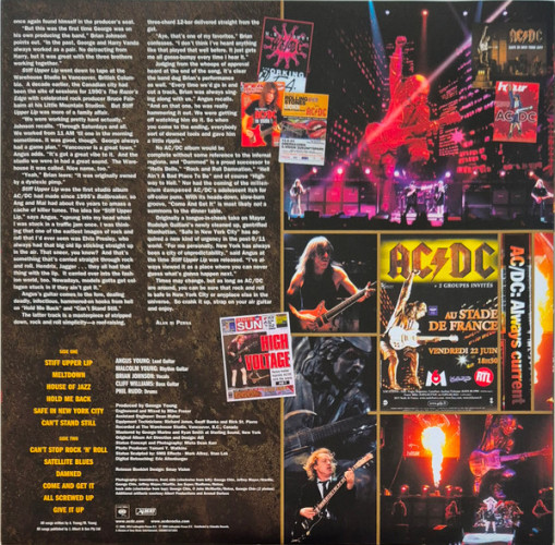 Виниловая пластинка AC/DC "Stiff Upper Lip" (50th Anniversary GOLD LP) 