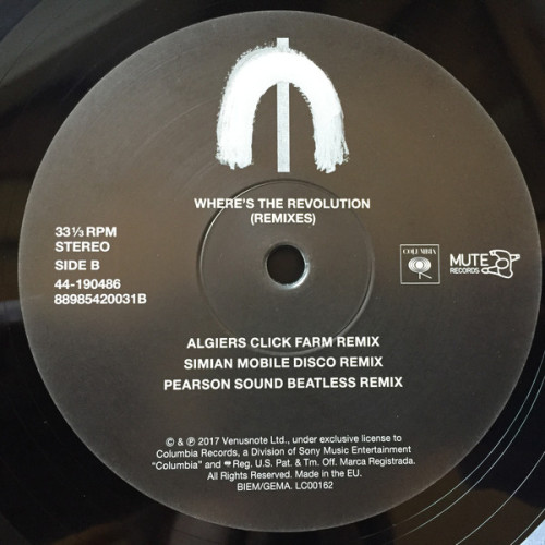 Виниловая пластинка Depeche Mode ‎"Where's The Revolution [Remixes]" (2x12") 