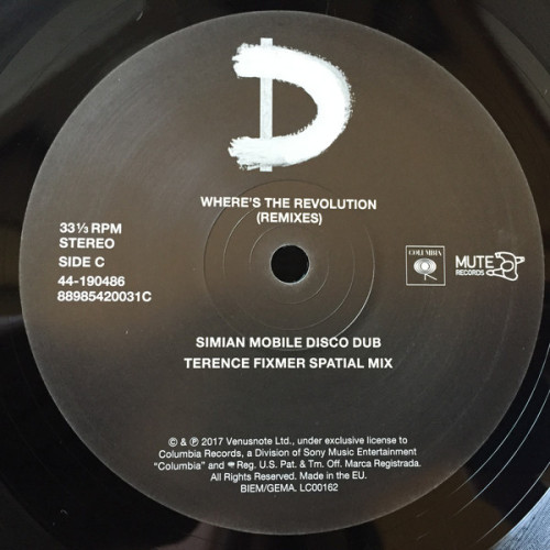 Виниловая пластинка Depeche Mode ‎"Where's The Revolution [Remixes]" (2x12") 