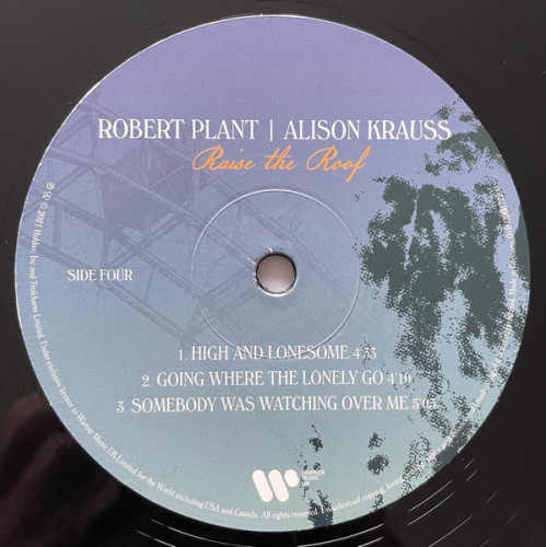 Виниловая пластинка ROBERT PLANT & ALISON KRAUSS "Raise The Roof" (2LP)