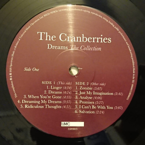 Виниловая пластинка CRANBERRIES "Dreams: The Collection" (LP)