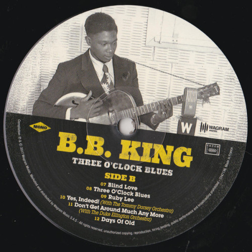Виниловая пластинка B.B.KING "Three O`Clock Blues" (LP)