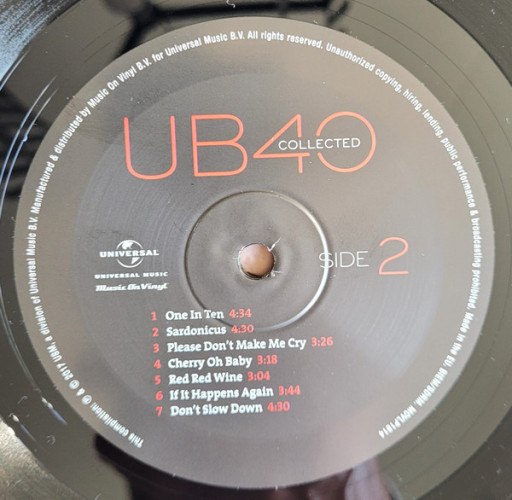 Виниловая пластинка UB40 "Collected" (2LP) 