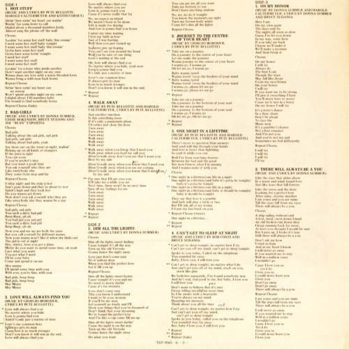 Виниловая пластинка DONNA SUMMER "Bad Girls" (EX/EX 2LP) 