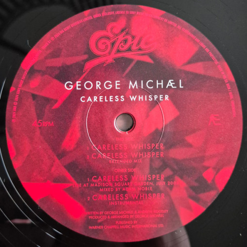 Виниловая пластинка GEORGE MICHAEL "Careless Whisper" (LP) 